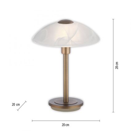 Paul Neuhaus 4026-11 - Lámpara de mesa regulable LED táctil ENOVA 1xG9/2,6W/230V