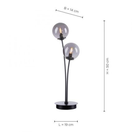 Paul Neuhaus 4040-18 - Lámpara de mesa LED WIDOW 2xG9/3W/230V