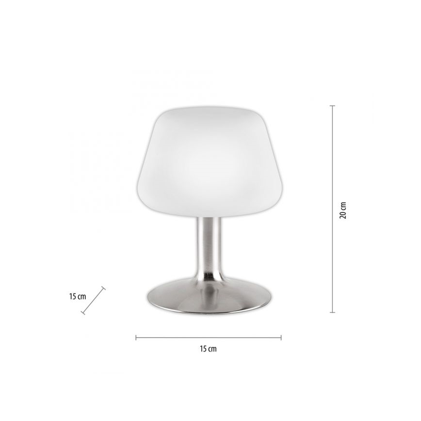 Paul Neuhaus 4078-55 -Lámpara de mesa LED regulable TILL 1xG9/3W/230V cromo mate
