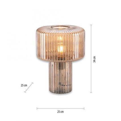 Paul Neuhaus 4092-27 - Lámpara de mesa FUNGUS 1xE27/10W/230V beige