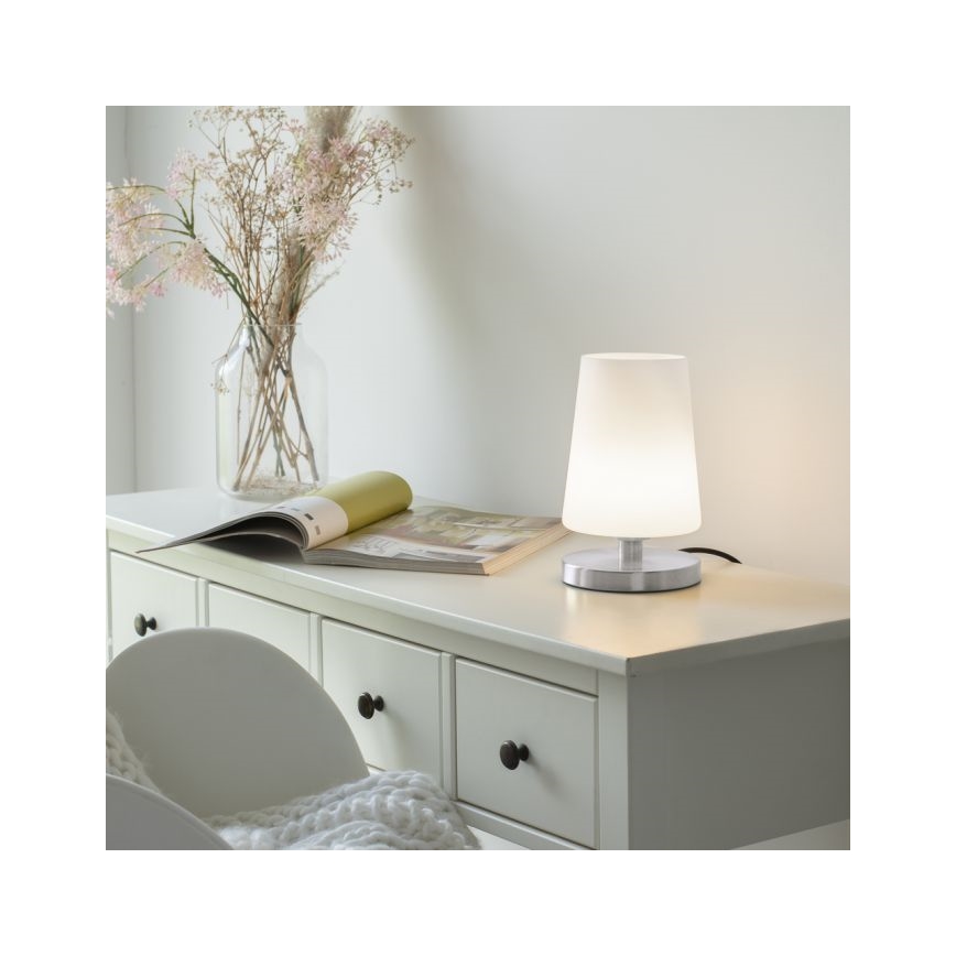 Paul Neuhaus 4146-55 - Lámpara de mesa táctil LED regulable SONJA 1xG9/3W/230V cromo mate