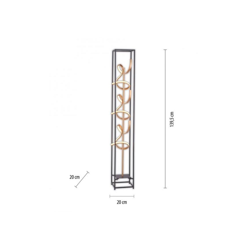 Paul Neuhaus 415-18 - LED Lámpara de pie regulable SELINA 3xLED/10,2W/230V