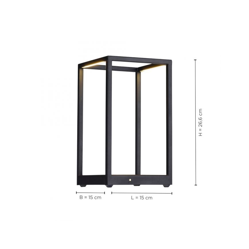 Paul Neuhaus 4401-18 - Lámpara de mesa LED regulable CONTURA 2xLED/2,2W/230V