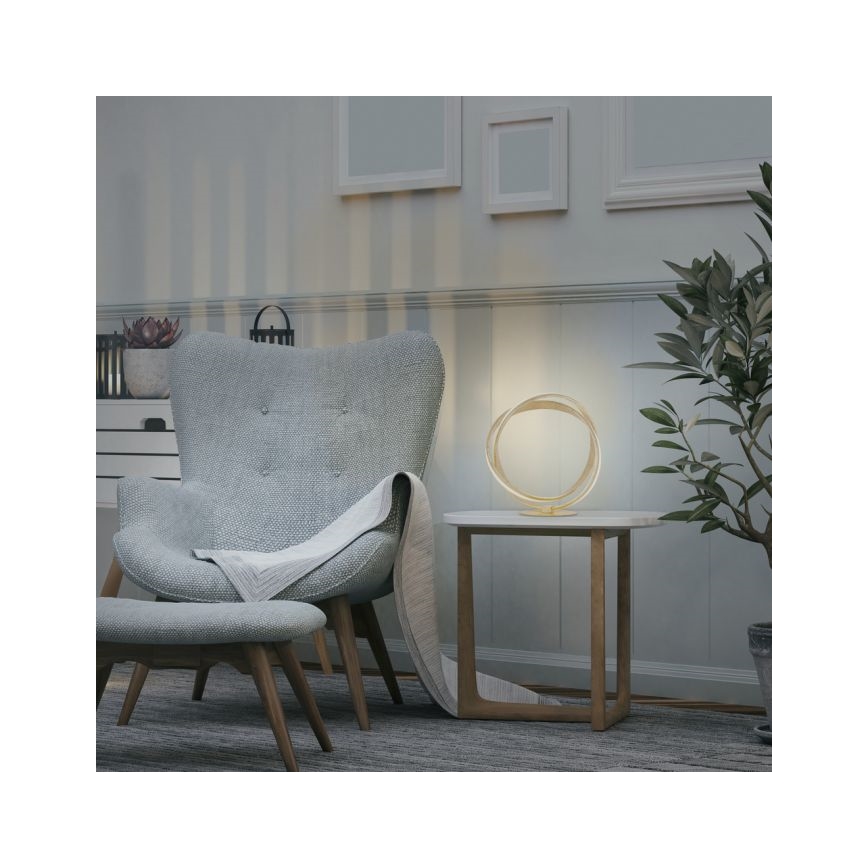 Paul Neuhaus 4531-12 - Lámpara de mesa LED regulable MELINDA LED/18W/230V dorado