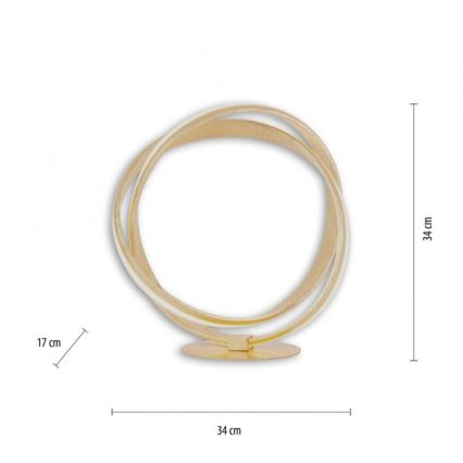 Paul Neuhaus 4531-12 - Lámpara de mesa LED regulable MELINDA LED/18W/230V dorado