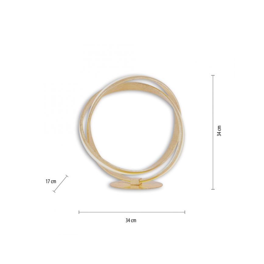 Paul Neuhaus 4531-12 - Lámpara de mesa LED regulable MELINDA LED/18W/230V dorado