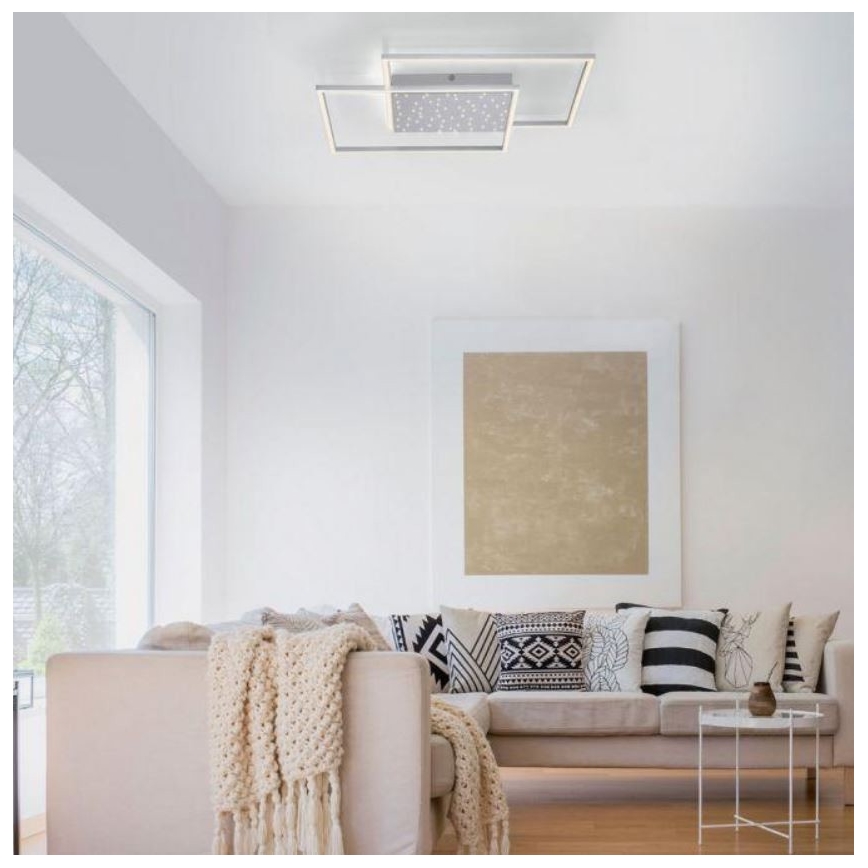 Paul Neuhaus 6024-55 - Lámpara de suspensión LED regulable YUKI LED/49W/230V + mando a distancia