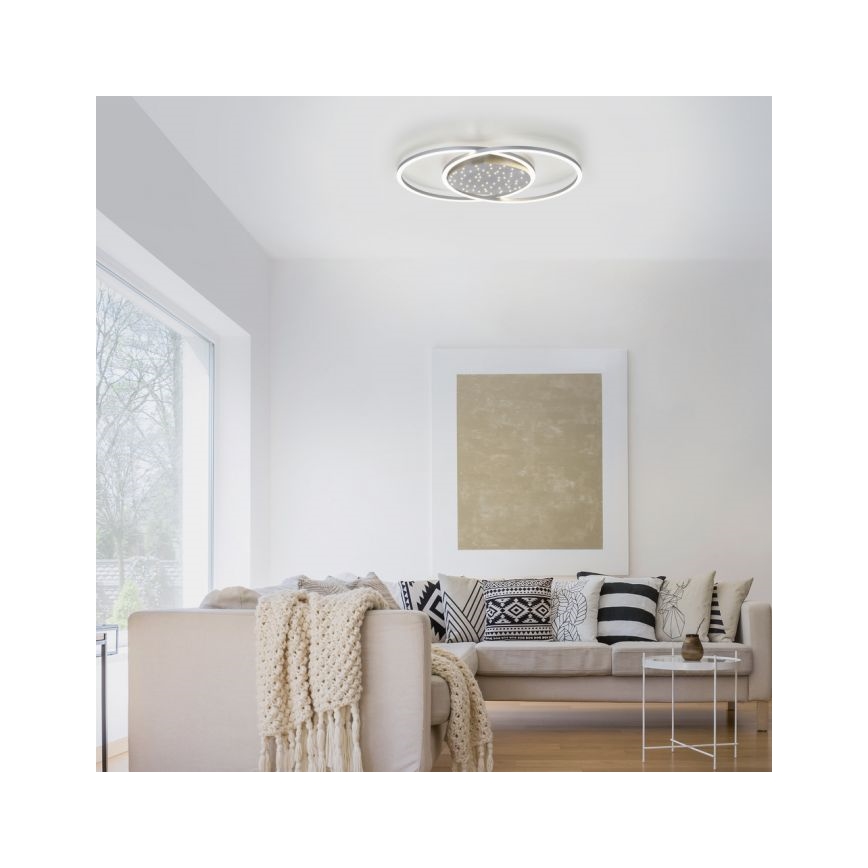 Paul Neuhaus 6025-55 - Plafón LED regulable YUKI LED/48W/230V + mando a distancia