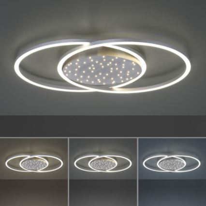 Paul Neuhaus 6025-55 - Plafón LED regulable YUKI LED/48W/230V + mando a distancia
