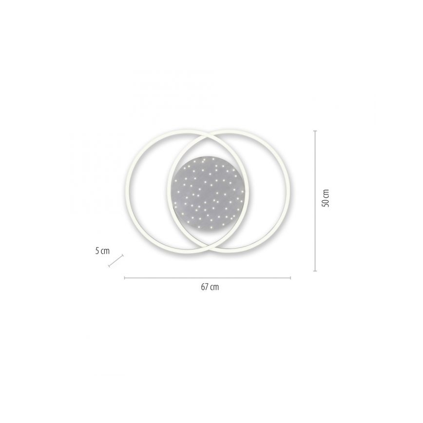 Paul Neuhaus 6025-55 - Plafón LED regulable YUKI LED/48W/230V + mando a distancia