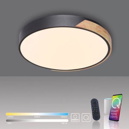 Paul Neuhaus 6071-18 - Plafón LED regulable Q-PIATO LED/35W/230V diá. 51 cm 2700-5000K Wi-Fi + control remoto