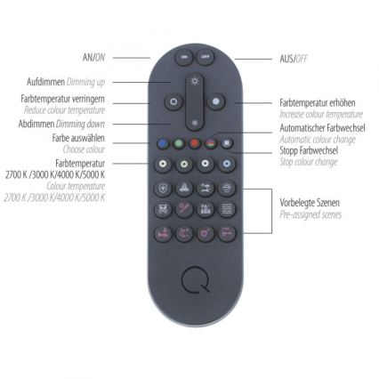 Paul Neuhaus 6071-18 - Plafón LED regulable Q-PIATO LED/35W/230V diá. 51 cm 2700-5000K Wi-Fi + control remoto
