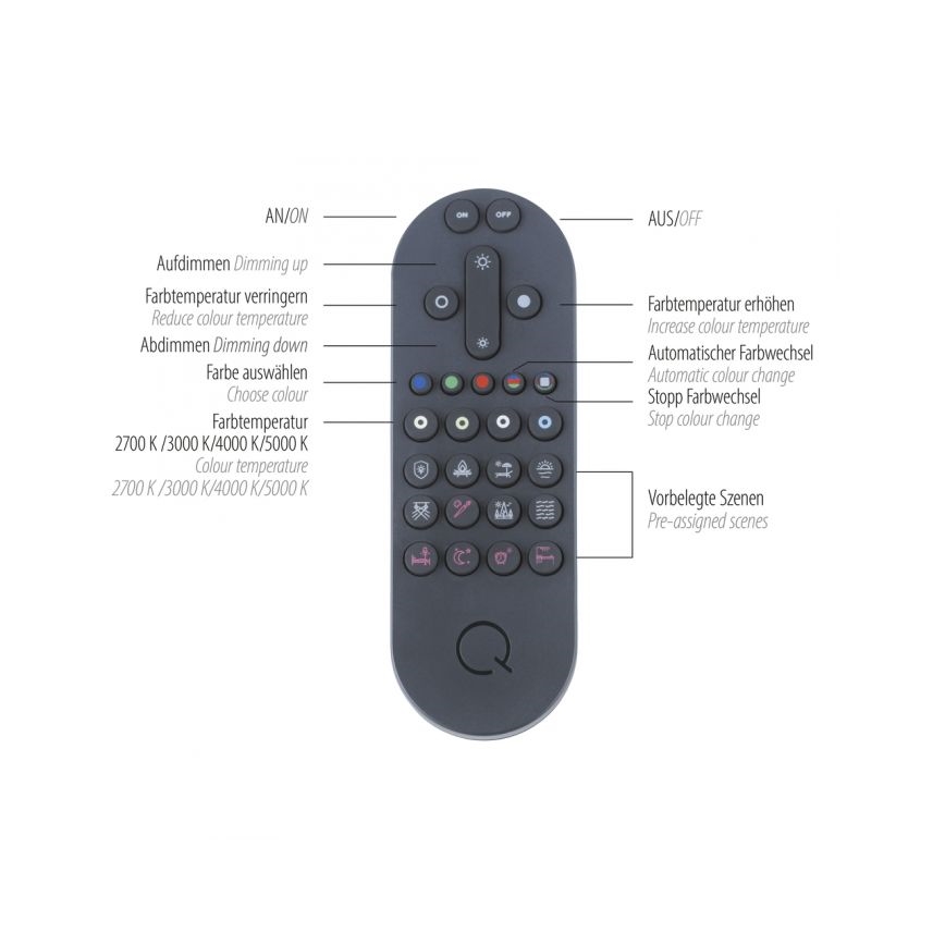 Paul Neuhaus 6071-18 - Plafón LED regulable Q-PIATO LED/35W/230V diá. 51 cm 2700-5000K Wi-Fi + control remoto
