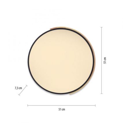 Paul Neuhaus 6071-18 - Plafón LED regulable Q-PIATO LED/35W/230V diá. 51 cm 2700-5000K Wi-Fi + control remoto