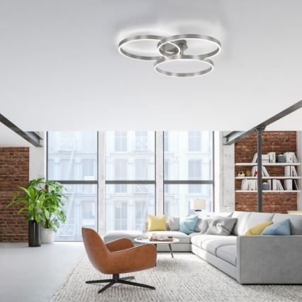Paul Neuhaus 6233-55 - Plafón LED regulable PAAN LED/45,5W/230V 2700-5000K + control remoto