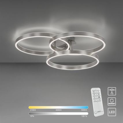 Paul Neuhaus 6233-55 - Plafón LED regulable PAAN LED/45,5W/230V 2700-5000K + control remoto