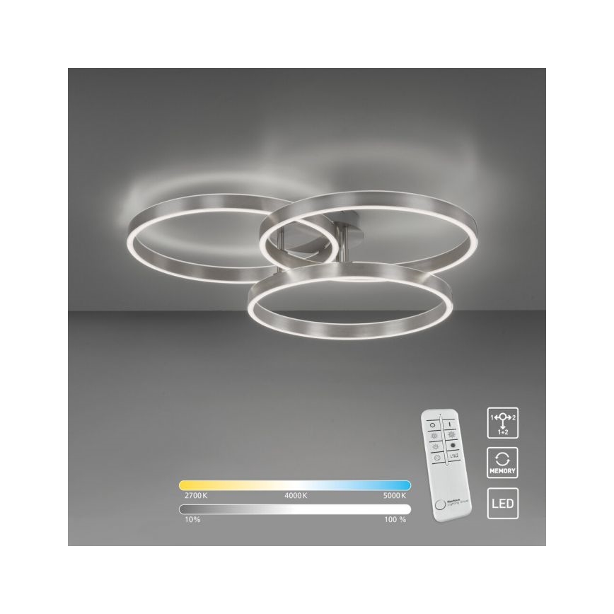 Paul Neuhaus 6233-55 - Plafón LED regulable PAAN LED/45,5W/230V 2700-5000K + control remoto
