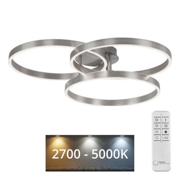 Paul Neuhaus 6233-55 - Plafón LED regulable PAAN LED/45,5W/230V 2700-5000K + control remoto