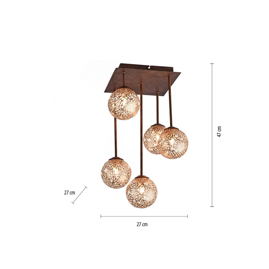 Paul Neuhaus 6234-48 - Lámpara colgante GRETA 5xG9/40W/230V