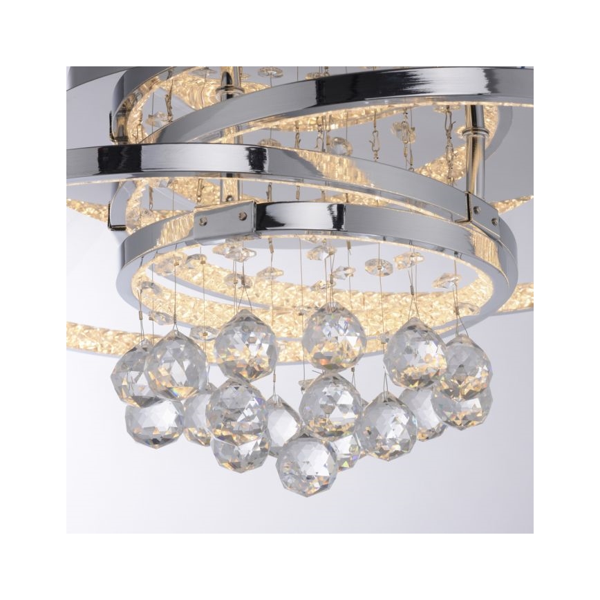 Paul Neuhaus 6267-17 - Plafón LED regulable ROTAZO LED/32W/230V diá. 45 cm cromo brillante