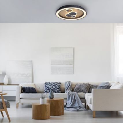 Paul Neuhaus 6284-79 - Plafón LED ELIZA LED/55,5W/230V diá. 60 cm roble