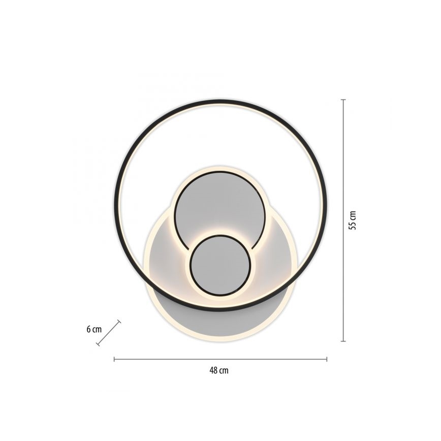 Paul Neuhaus 6392-16 - Plafón LED MAILAK LED/27W/230V