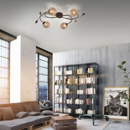 Paul Neuhaus 6395-48 - Lámpara de techo GRETA 4xG9/40W/230V