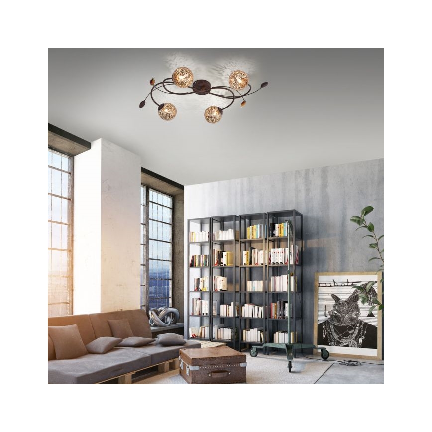Paul Neuhaus 6395-48 - Lámpara de techo GRETA 4xG9/40W/230V