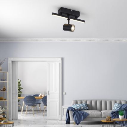 Paul Neuhaus 6523-18 - Foco LED empotrable BARIK 1xGU10/4,5W/230V + LED/3W