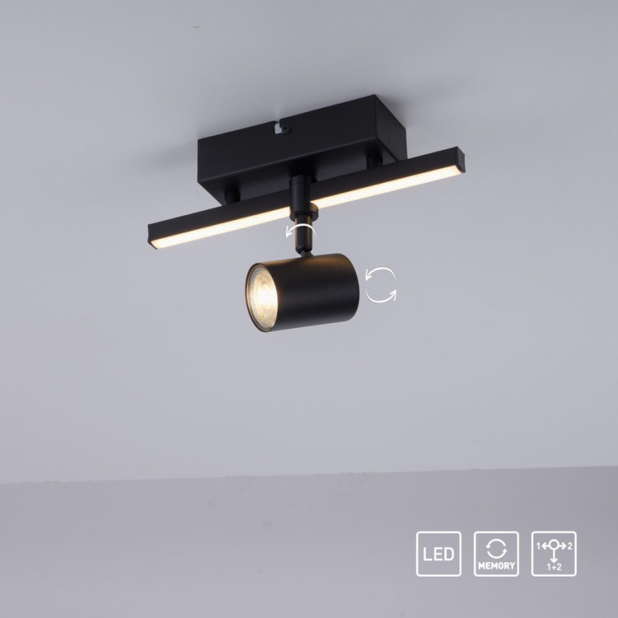 Paul Neuhaus 6523-18 - Foco LED empotrable BARIK 1xGU10/4,5W/230V + LED/3W