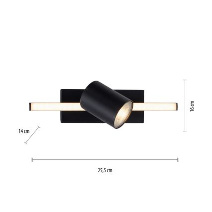 Paul Neuhaus 6523-18 - Foco LED empotrable BARIK 1xGU10/4,5W/230V + LED/3W