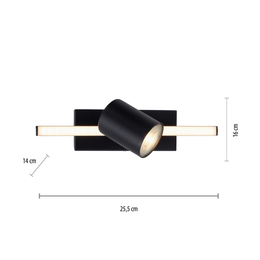 Paul Neuhaus 6523-18 - Foco LED empotrable BARIK 1xGU10/4,5W/230V + LED/3W