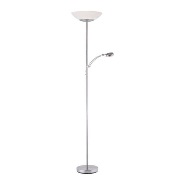 Paul Neuhaus 655-55 - Lámpara de pie LED regulable ALFRED 1xLED/28W+1xLED/4W/230V cromo brillante