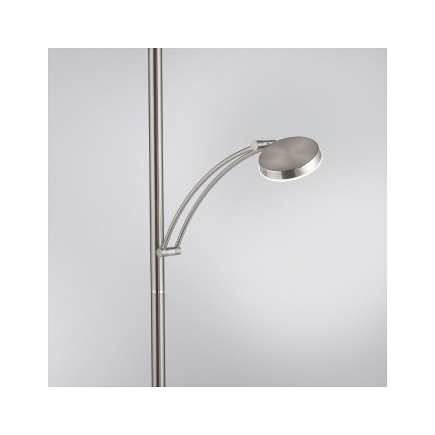 Paul Neuhaus 655-55 - Lámpara de pie LED regulable ALFRED 1xLED/28W+1xLED/4W/230V cromo brillante
