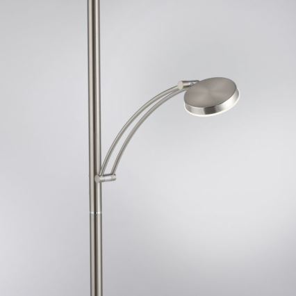 Paul Neuhaus 655-55 - Lámpara de pie LED regulable ALFRED LED/28W+LED/4W/230V cromo brillante