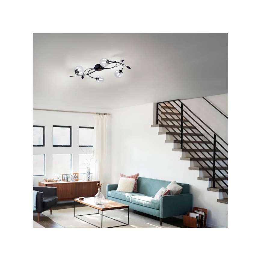 Paul Neuhaus 6724-18 - Lámpara de suspensión LED WIDOW 4xG9/3W/230V