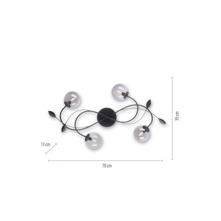 Paul Neuhaus 6724-18 - Lámpara de suspensión LED WIDOW 4xG9/3W/230V