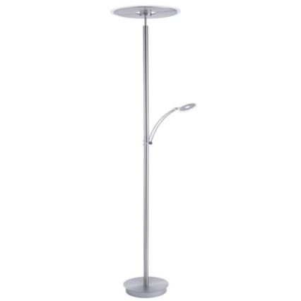 Paul Neuhaus 673-55 - Lámpara de pie LED regulable ARTUR 2xLED/21W/230V+1xLED/6W cromo brillante