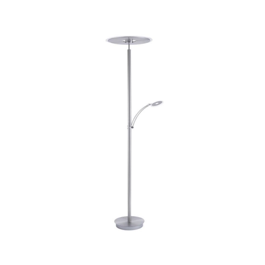 Paul Neuhaus 673-55 - Lámpara de pie LED regulable ARTUR 2xLED/21W/230V+1xLED/6W cromo brillante