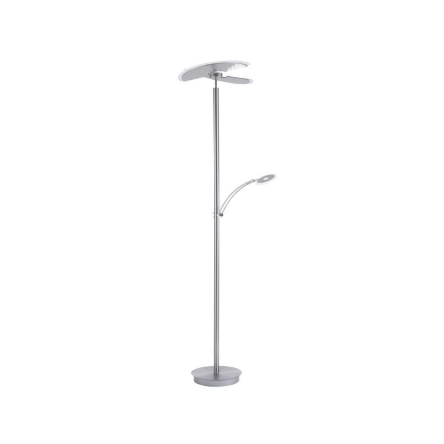 Paul Neuhaus 673-55 - Lámpara de pie LED regulable ARTUR 2xLED/21W/230V+1xLED/6W cromo brillante