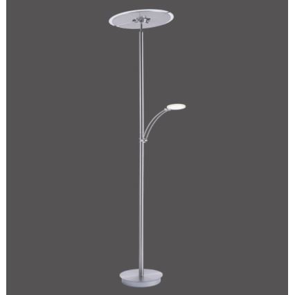 Paul Neuhaus 673-55 - Lámpara de pie LED regulable ARTUR 2xLED/21W/230V+1xLED/6W cromo brillante