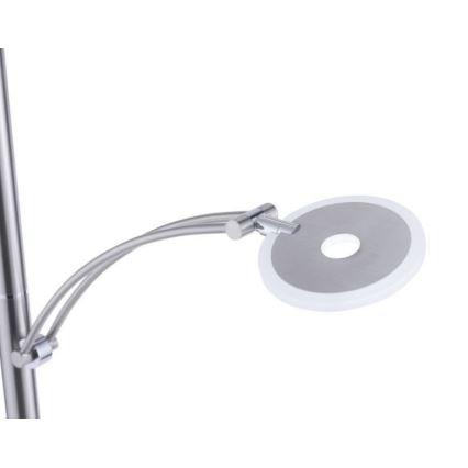 Paul Neuhaus 673-55 - Lámpara de pie LED regulable ARTUR 2xLED/21W/230V+1xLED/6W cromo brillante