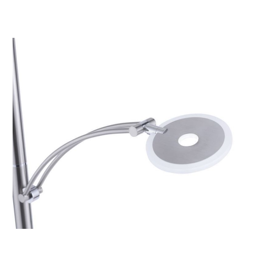 Paul Neuhaus 673-55 - Lámpara de pie LED regulable ARTUR 2xLED/21W/230V+1xLED/6W cromo brillante