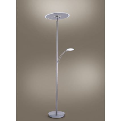 Paul Neuhaus 673-55 - Lámpara de pie LED regulable ARTUR 2xLED/21W/230V+1xLED/6W cromo brillante