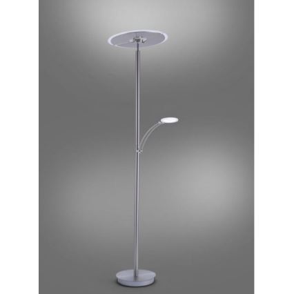 Paul Neuhaus 673-55 - Lámpara de pie LED regulable ARTUR 2xLED/21W/230V+1xLED/6W cromo brillante
