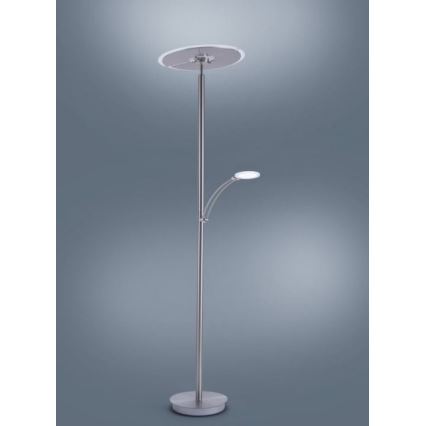 Paul Neuhaus 673-55 - Lámpara de pie LED regulable ARTUR 2xLED/21W/230V+1xLED/6W cromo brillante