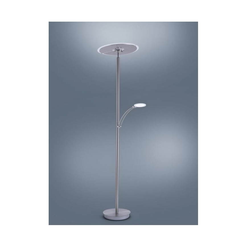Paul Neuhaus 673-55 - Lámpara de pie LED regulable ARTUR 2xLED/21W/230V+1xLED/6W cromo brillante