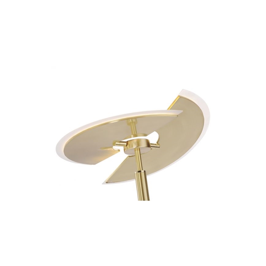 Paul Neuhaus 673-60 - Lámpara de pie LED regulable ARTUR 2xLED/21W/230V+1xLED/6W dorado