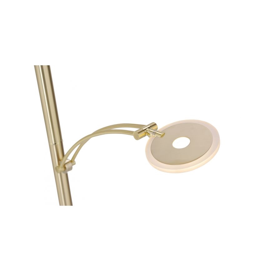 Paul Neuhaus 673-60 - Lámpara de pie LED regulable ARTUR 2xLED/21W/230V+LED/6W dorada