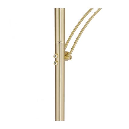 Paul Neuhaus 673-60 - Lámpara de pie LED regulable ARTUR 2xLED/21W/230V+LED/6W dorada